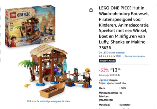 LEGO® ONE PIECE Hut in Windmolendorp voor €13,99 bij Amazon