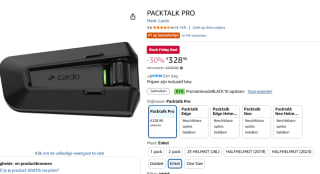Cardo Packtalk Pro, communicatiesysteem voor €318,96 dmv code bij Amazon