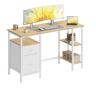 VASAGLE Mesa de ordenador con 2 cajones por 45,99€