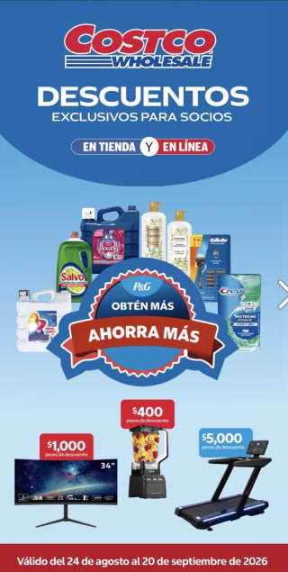 Cuponera de Costco (24/8 al 20/9)