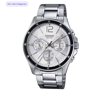 Casio mtp-1374d-7avdf reloj analógico de cuarzo correa acero inoxidable por 38.90€