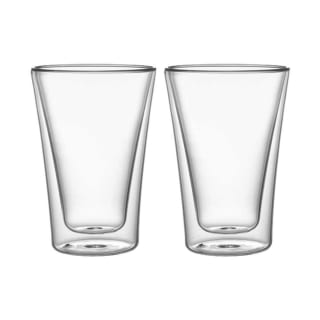 Set 2 Vasos Vidrio Doble Pared Simplit 400 ml $7.990 disponible solo en abc, Chile