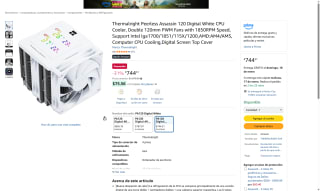 Thermalright Peerless Assassin 120 Digital White por $744 | Amazon