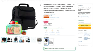 Bluelander Lonchera portátil para adulto (dos pisos) por $162 en Amazon