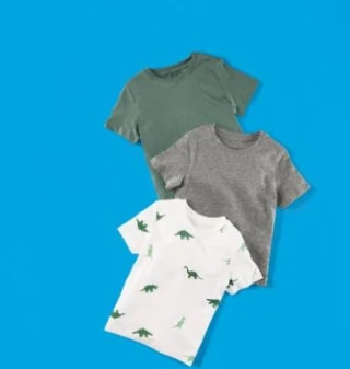 Lupilu Pack de 3 unidades Camisetas para niños pequeños por 3.99€