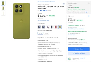 Motorola Moto G86 256GB por $3,928 | Oferta Mercado Libre