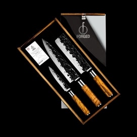 Forged 3-delige messenset Olive voor €126,95 bij Kookexpert
