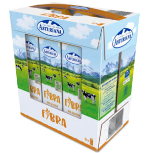 Central Lechera Asturiana Leche Semidesnatada Fibra Pack De 6 Por 3.93€