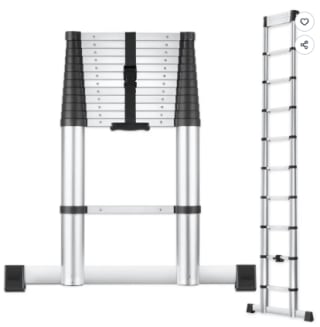 Échelle extensible TECTAKE - Échelle télescopique à 13 échelons, 3,85 m à 152,90€
