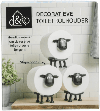 Toiletrolhouder schaapjes voor €1,49 bij Dirk