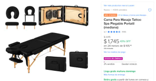 Cama para Masaje Tattoo Spa Plegable por $1,745 | Descuento Mercado Libre