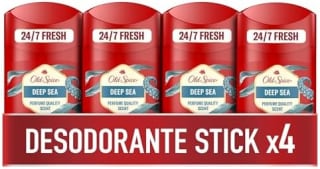 4 desodorantes Old Spice Deep Sea Desodorante en Barra Hombre 50 ml por 9.56€