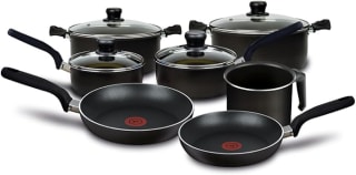 Batería T-FAL Vital 11 Piezas Negra por $1,469 | Amazon
