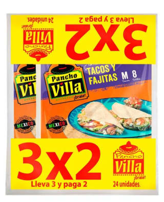 Tortillas Pancho Villa m 600 g 24 unit por $3.890