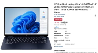 HP OmniBook Ultra Flip Copilot+ PC OLED 14-fh0030nd voor €1099 bij Amazon