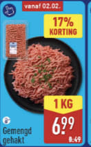 kg gemengd gehakt bij aldi