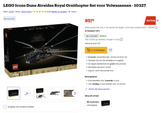 LEGO Icons Dune voor 95,99 euro