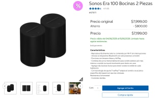 Bocinas Sonos Era 100 en par por $7,199 | Oferta Costco