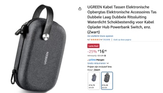 UGREEN Kabel Organizer Opbergtas voor Elektronische Accessoires voor €16,48