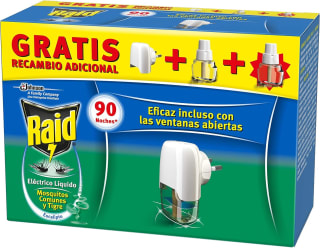 Raid Difusor Eléctrico Anti Mosquitos comunes y Tigre 2 recambios por 5.12€