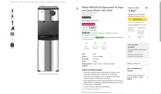 Dispensador de Agua Midea por $3,022 | Amazon
