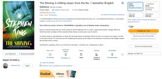 The Shining Edición Inglesa por $19 | Amazon