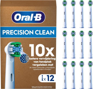 Oral-B Pro Precision Clean opzetborstels (set van 12) voor €26,28 bij Amazon