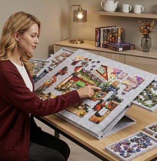 PuzzleBud Puzzeltafel Deluxe (77 x 53,6 cm) voor €39,95 bij Bol