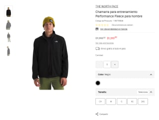 Chamarra Fleece The North Face para hombre por $1,393 | Oferta Liverpool