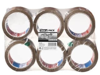 Tesa 6-pack Standard Packaging Tape (66 m x 50 mm) for £3.90 at Amazon