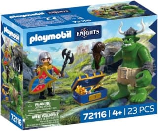 PLAYMOBIL Knights Troll con Tesoro de Caballero León por 14,99€