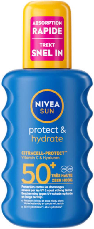 NIVEA Sun Protect & Hydrate zonnespray (6 x 200 ml) voor €29,95 bij Bol