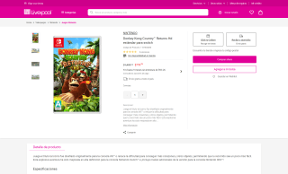 Donkey Kong Country Returns HD por $779 | Oferta Liverpool
