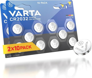 VARTA CR2032 pile bouton 3V (lot de 20) à 8,18€ chez Amazon