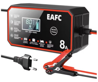 Cargador batería 12V 8A inteligente para coche por 13.25€