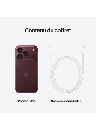 Apple iPhone 18 Pro 256Go pour 1.279€ chez RED by SFR