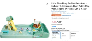 Speeltafel met waterspel BLUEY Bushland Adventures voor €50,43 bij Amazon