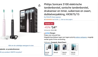 Philips Sonicare Series 3100 - Elektrische tandenborstel - Zwart & Roze voor €54,99