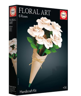 Puzzle marca Educa Ramo 6 rosas blancas Floral Art por 8.89€