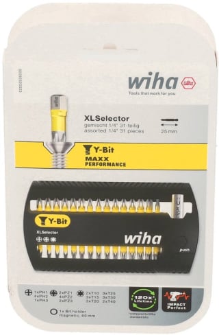 Wiha Bitset XLSelector Y-bit 25 mm (32-delig) voor €25,60 bij Bol
