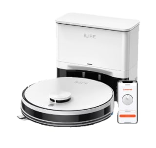 ILIFE-Robot aspirador A30 PRO de succión de 5000Pa + base autovaciado por 86.03€