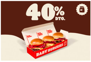 Burger King Baby Burgers Bacon Cheddar 40% descuento
