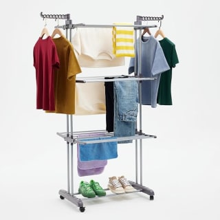 Amazon Basics Tendedero tipo torre 4-niveles, 126 x 64 x 173 cm por 21.93€
