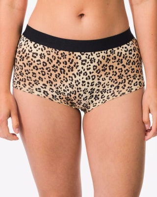 damesboxer katoen everyday tailleband luipaard voor €3 bij HEMA