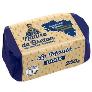 Beurre Nature de Breton Le Moulé Doux (250 g) à 2,88€ chez E.Leclerc DRIVE