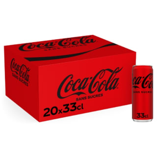Coca-Cola Zéro Sucres 20x33cL (pack de 20) pour 10,07€ chez Carrefour