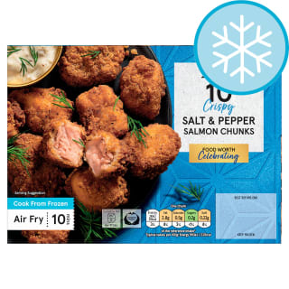 Tesco Salt & Pepper Salmon Chunks 10 Pack 250g – £1 (Clubcard Price)