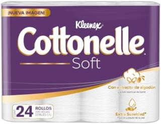Papel Higiénico Kleenex Cottonelle Soft 24 Rollos por $145 en Amazon