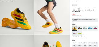 Tenis Adidas Adizero Evo SL Jamaica 26 X Bob Marley por $1,404