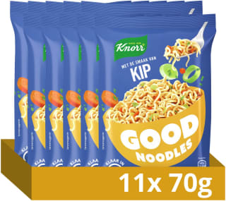 Knorr Good Noodles Kip (11 x 70 g) voor €7,69 bij Bol